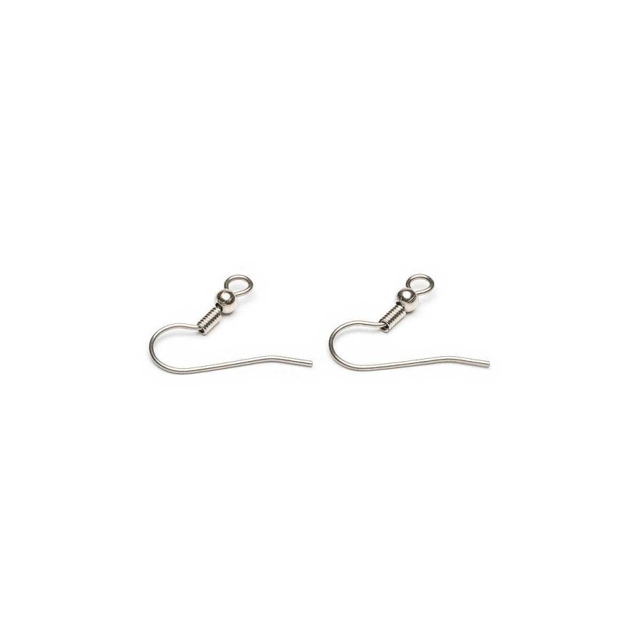 Accessories Simply Whispers | Stainless Steel French Hook Wire With Ball Accessory - 1 Pair