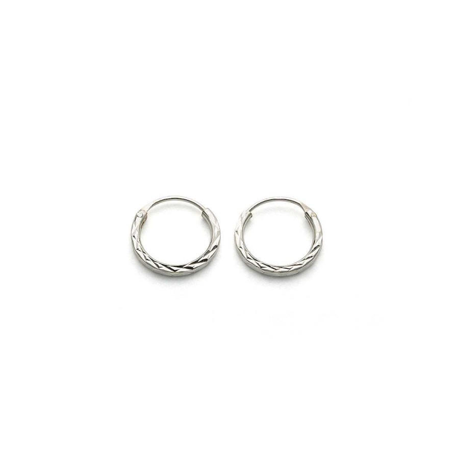 Earrings Simply Whispers | Silver Mini Hoop Earrings