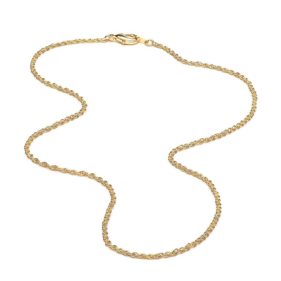 Necklaces Simply Whispers | Gold Plated 18 Inch Fancy Pendant Necklace