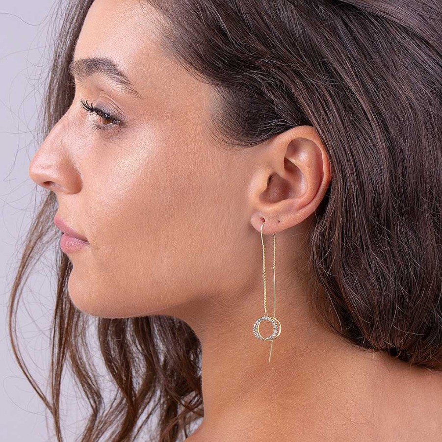 Earrings Simply Whispers | Crystal Ring Dangle Earring