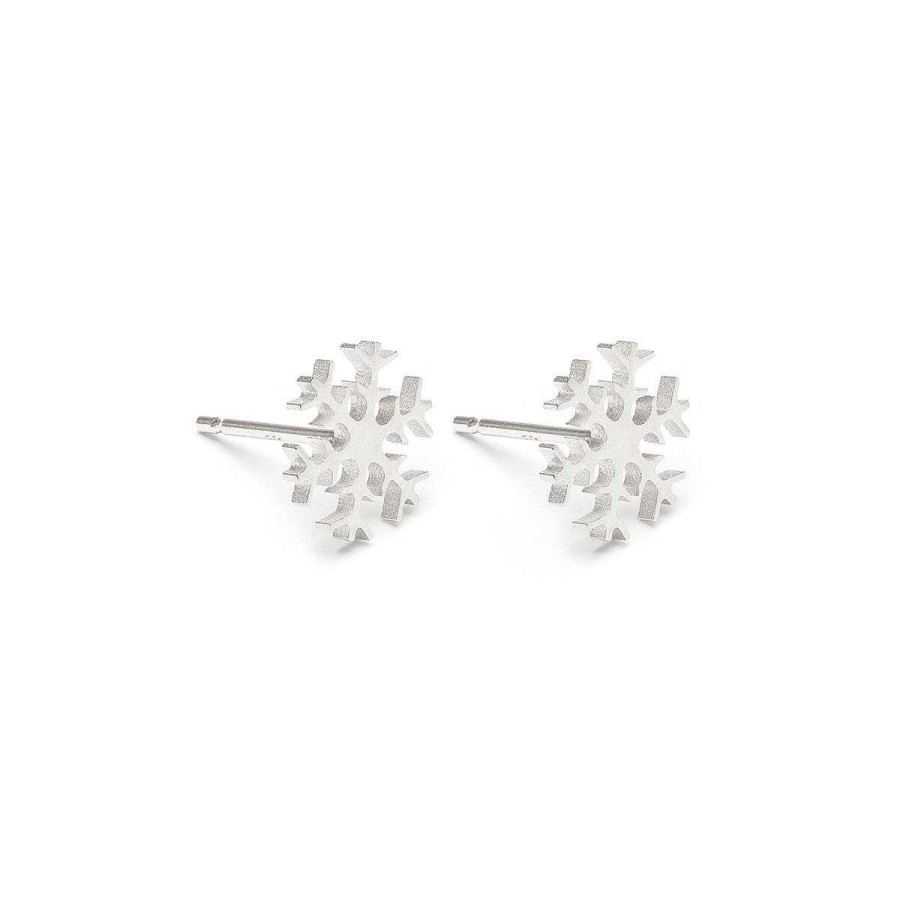 Earrings Simply Whispers | Silver Snowflake Earrings