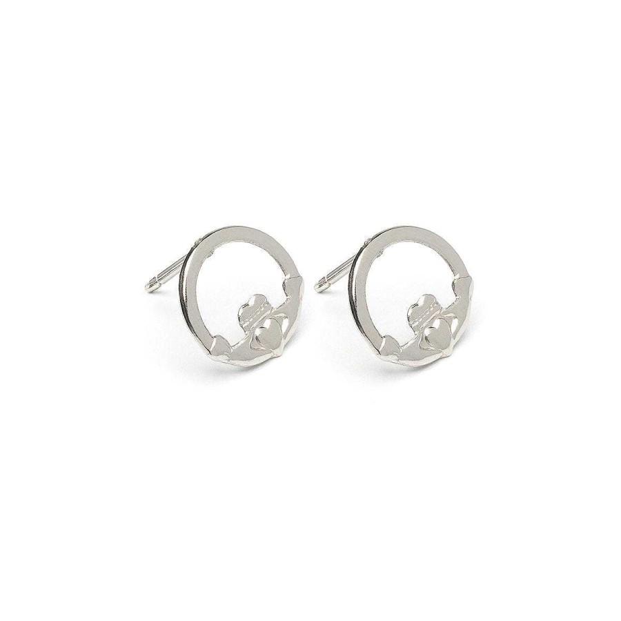 Earrings Simply Whispers | Stainless Steel Claddagh Stud Earrings