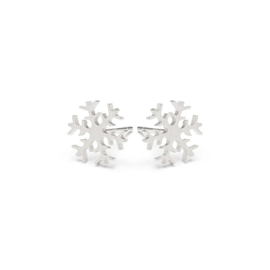 Earrings Simply Whispers | Silver Snowflake Earrings