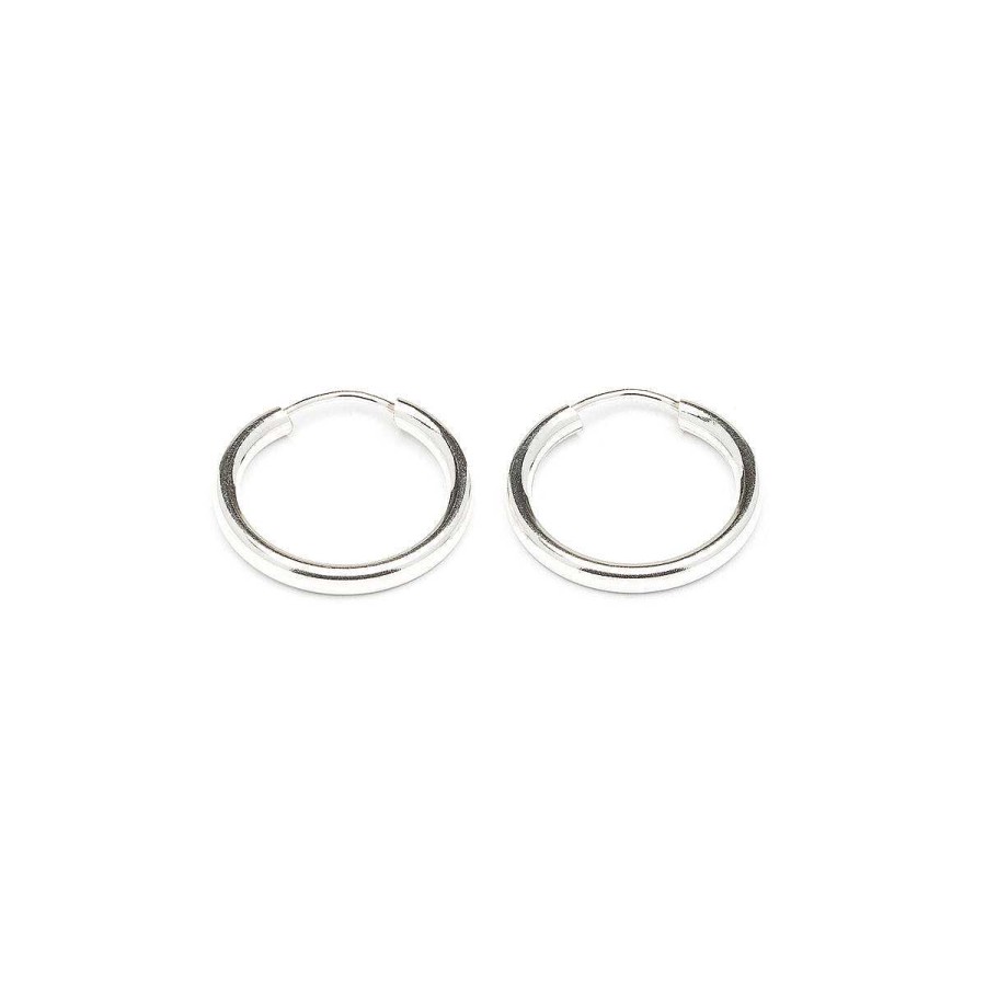 Earrings Simply Whispers | Silver Small Endless Hoop Earrings