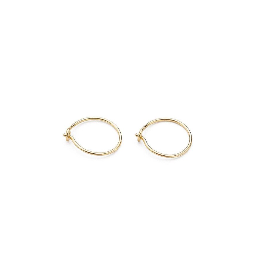 Earrings Simply Whispers | 14K Gold 10 Mm Hoop Earrings