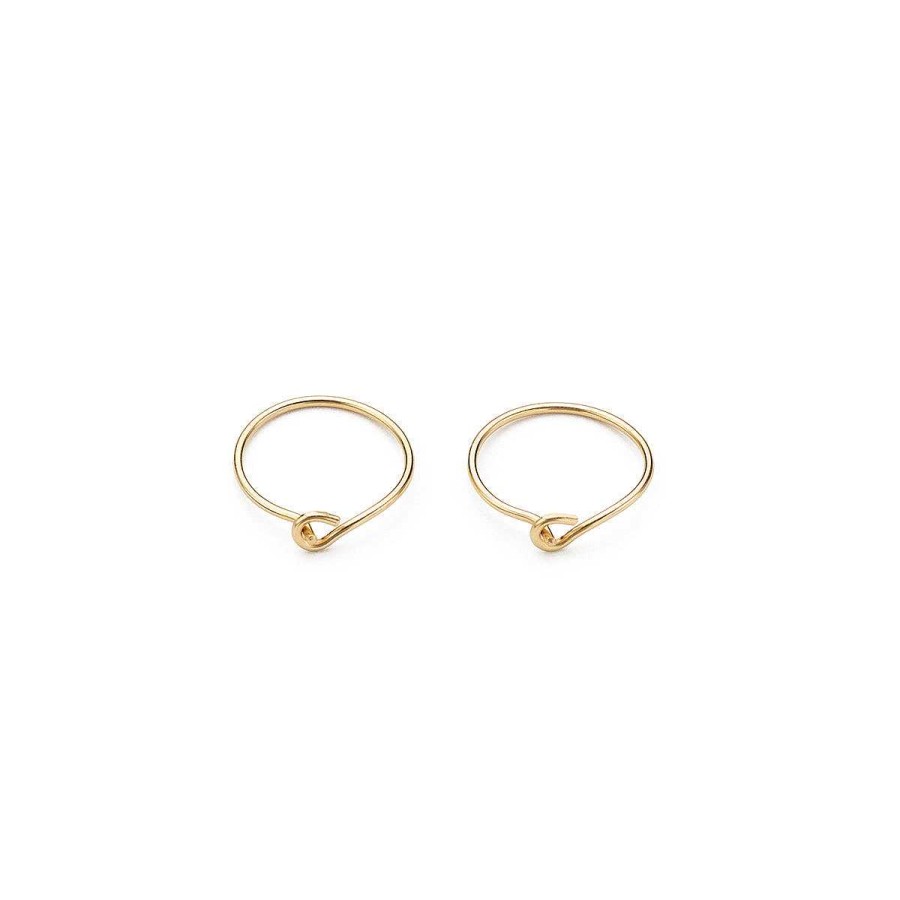 Earrings Simply Whispers | 14K Gold 10 Mm Hoop Earrings